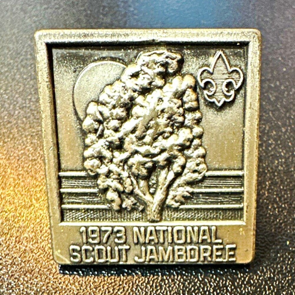 1973 National Scout Jamboree Boy Scouts Metal Pin Badge w/ Clutch Back